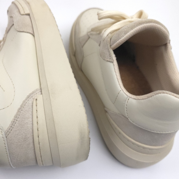 Maeve Women's Cream Platform Sneakers Size 39 - Picture 9 of 12